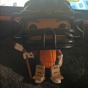 Dustin Henderson Stranger Things Hockey Player Vinyl Figure with Black Helmet